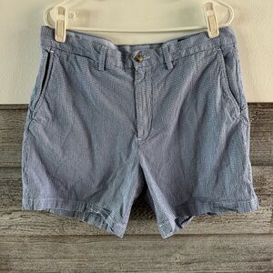 Polo by Ralph Lauren Blue Plaid Flat Front Shorts Size 34 (P1)
